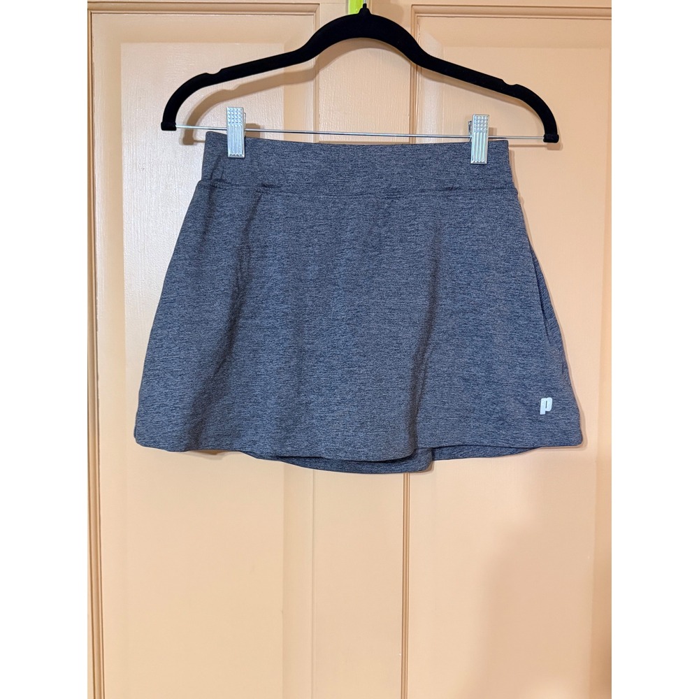 Prince Womens Athletic Skort Heather Gray Tennis Golf Pickleball Skirt Size S